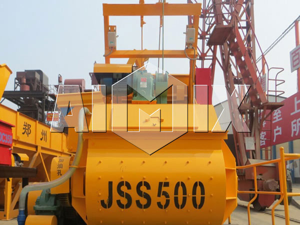 JSS500 Двухвальный бетоносмеситель