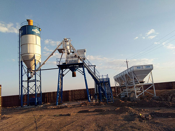 Мини бетонный завод в Узбекистане